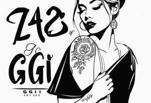 Gigi with death date tattoo idea