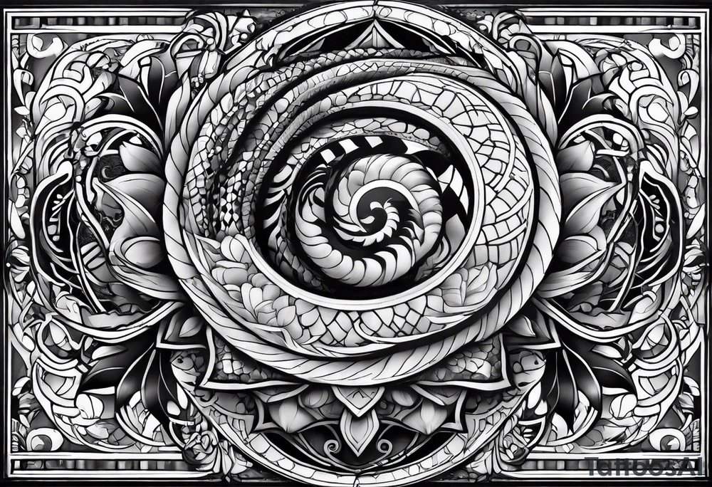 Schwarze 
seeschlange tattoo idea