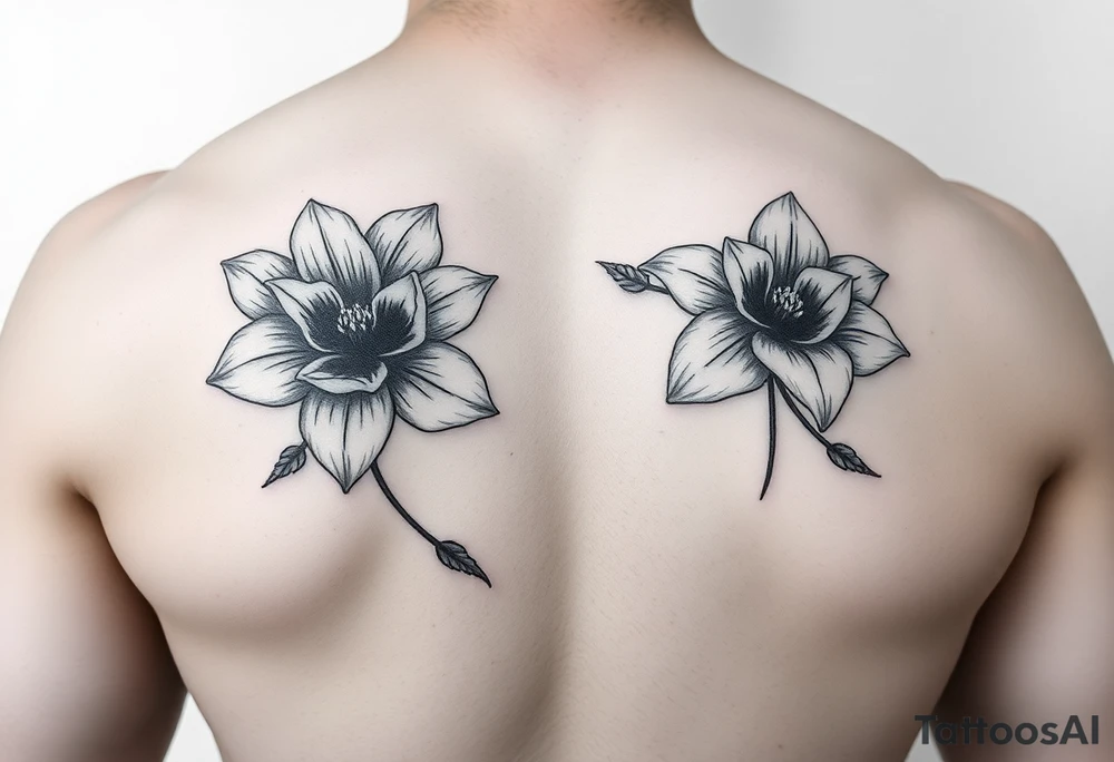 both january birth flowers that are dainty and fine line on the ribs tattoo idea