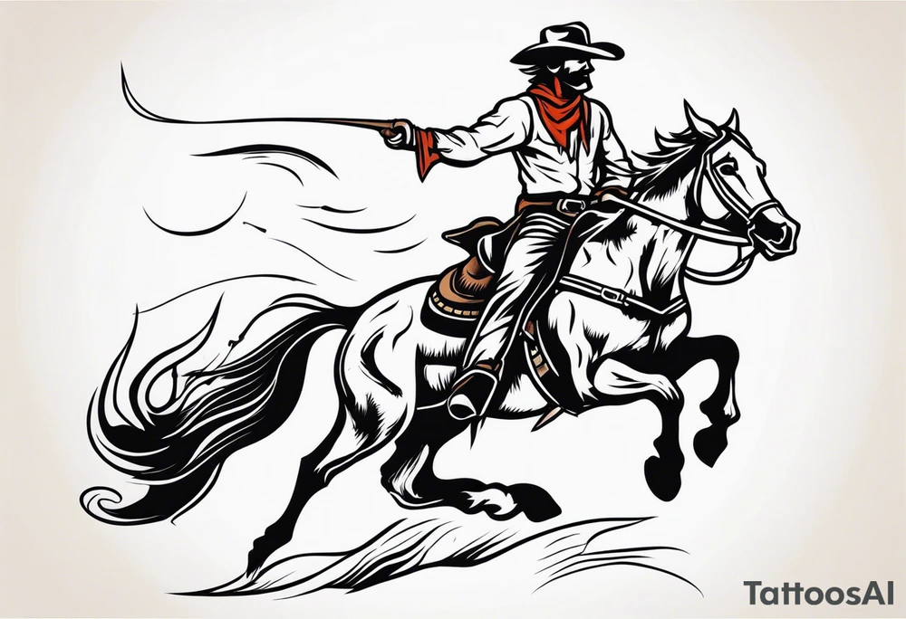 Old cowboy tattoo idea