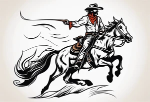 Old cowboy tattoo idea