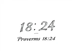 76 2323 proverbs 18:24 written out in gang font tattoo idea