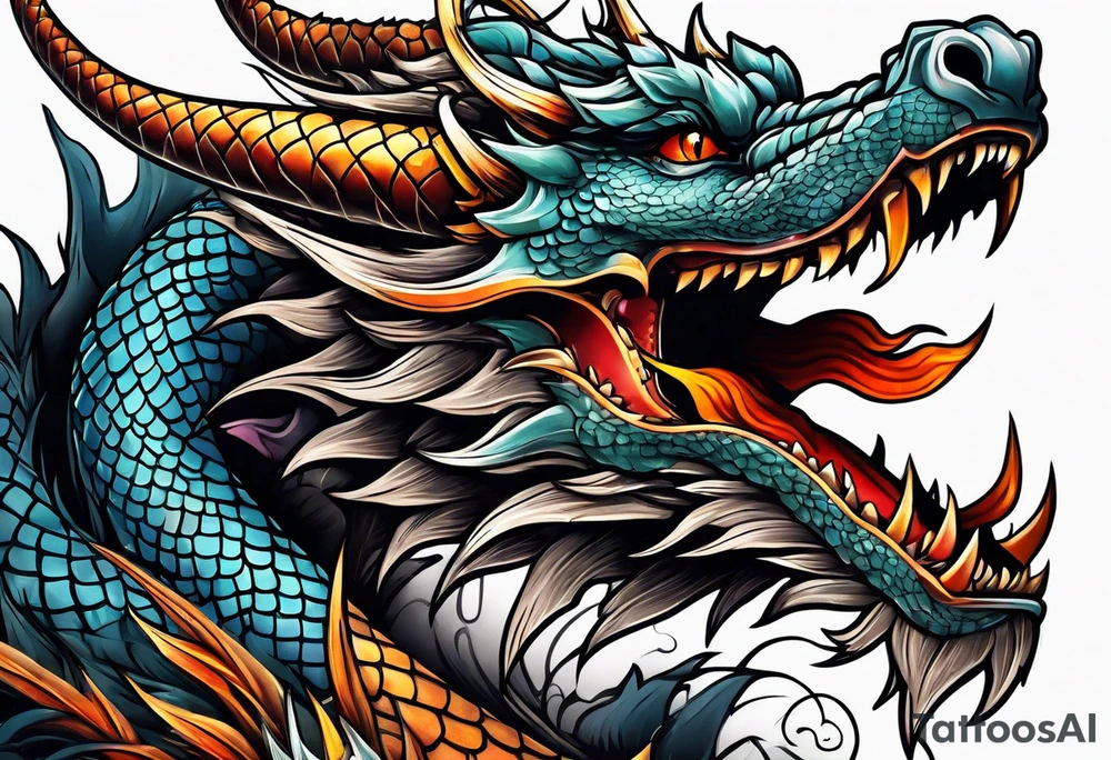 Dragon tattoo idea