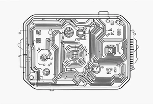 Futuristic Circuit Board tattoo idea