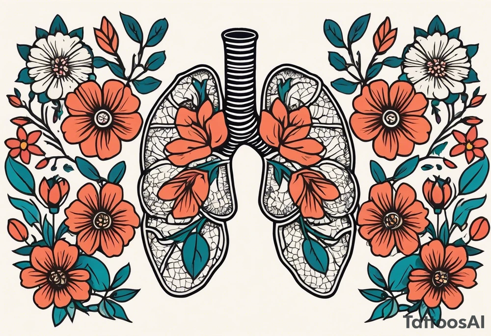 human lungs

old school vintage simple traditional design surrounded by vintage flowers


bold color simple tattoo idea