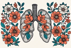 human lungs

old school vintage simple traditional design surrounded by vintage flowers


bold color simple tattoo idea