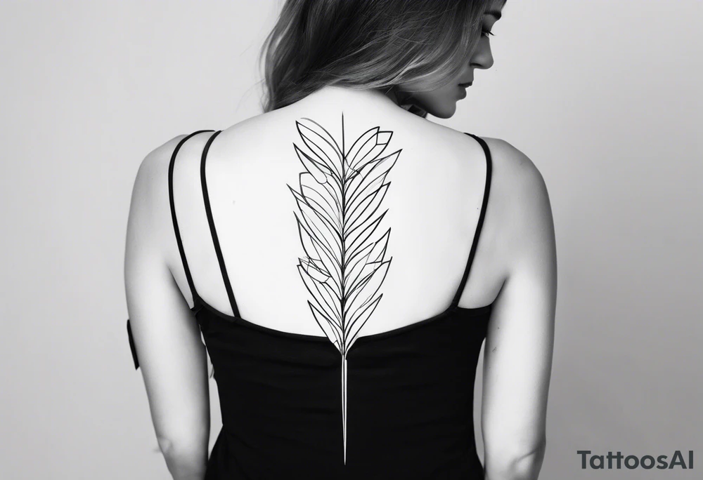 women’s spine tattoo tattoo idea