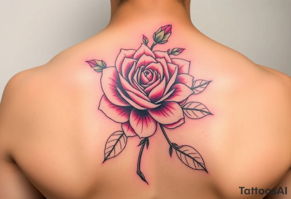 Rose and Chrysanthemum tattoo tattoo idea