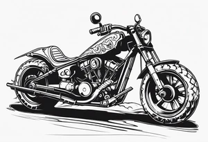 Mad max furiosa motorcycle Octoboss dementis war rig die eternal traditional tattoo idea