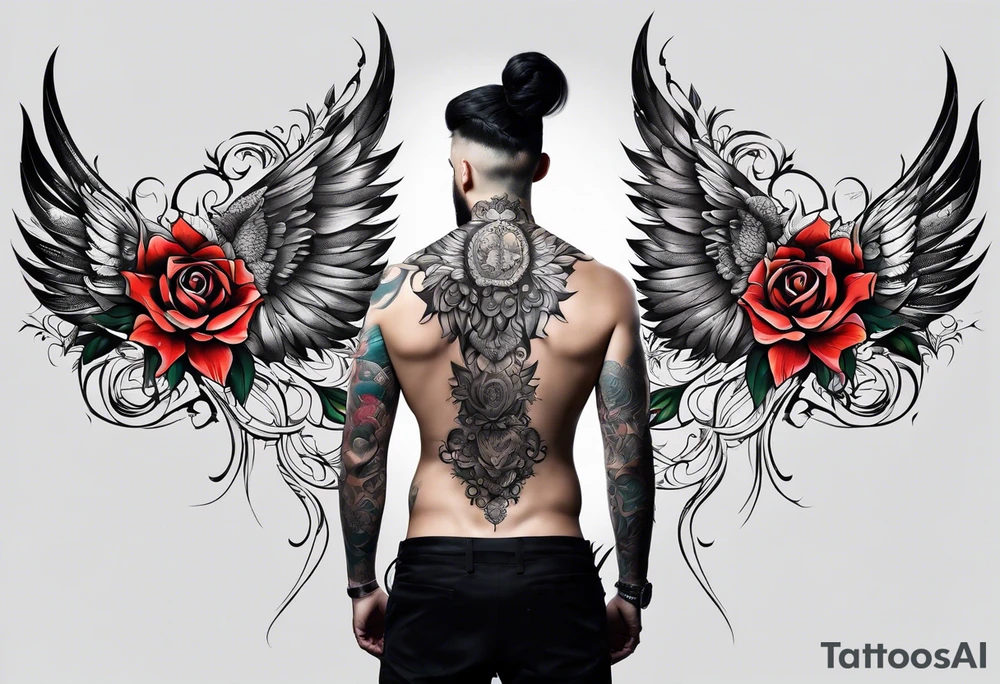 back tattoo covering the whole back design tattoo idea