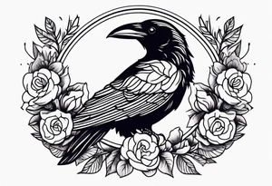 raven


old school vintage simple traditional design with vintage flowers surrounding
bold color simple tattoo idea