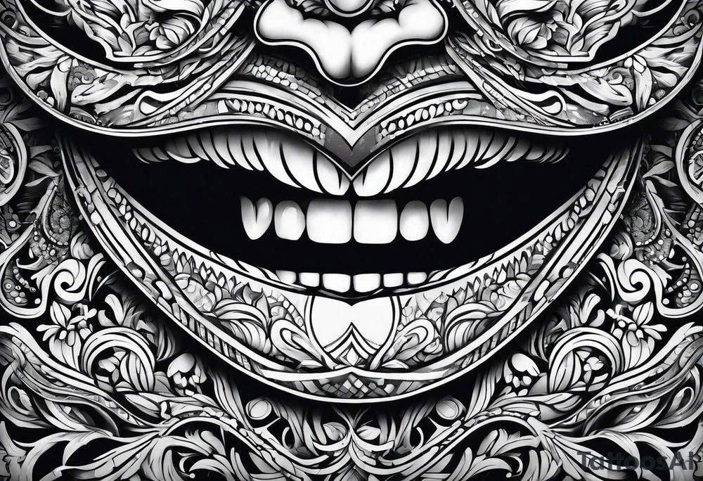 smile tattoo idea