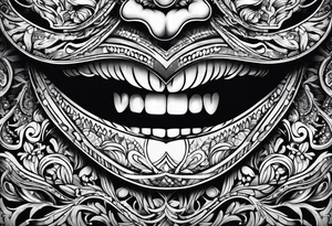 smile tattoo idea