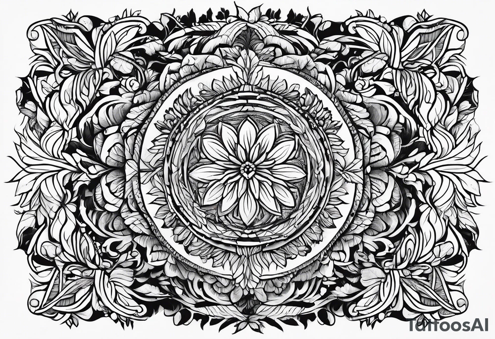 bark and foliage for wirst tattoo idea