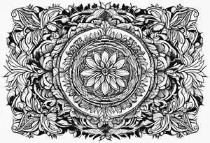 bark and foliage for wirst tattoo idea