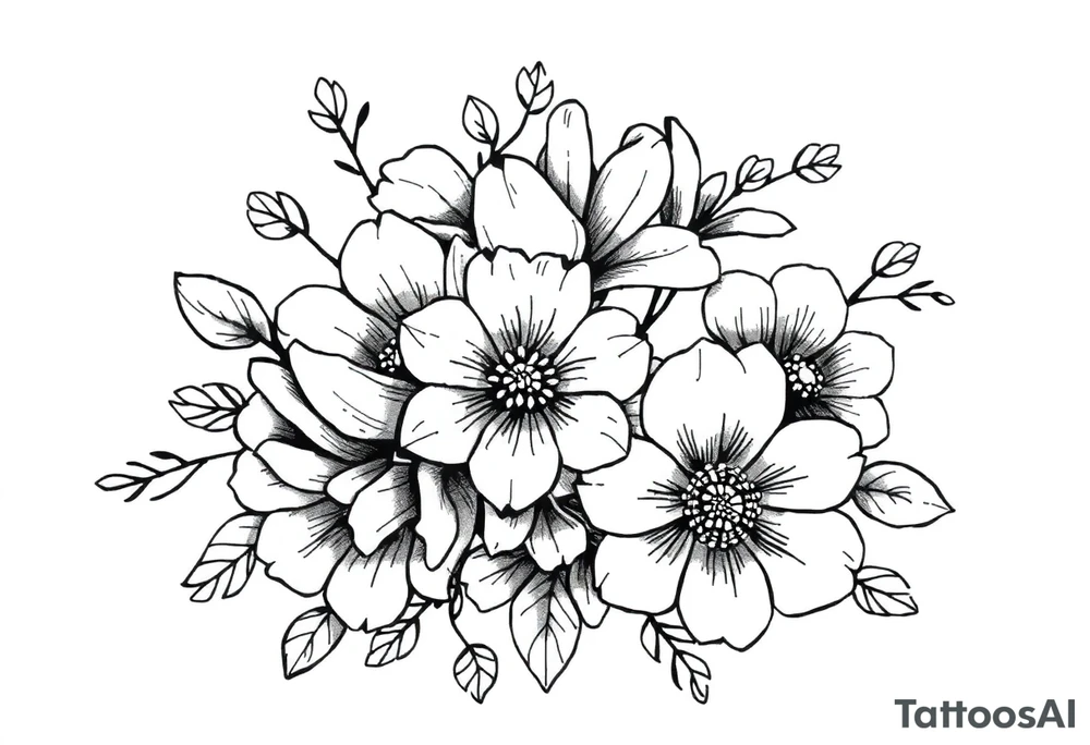 Flowers tattoo idea