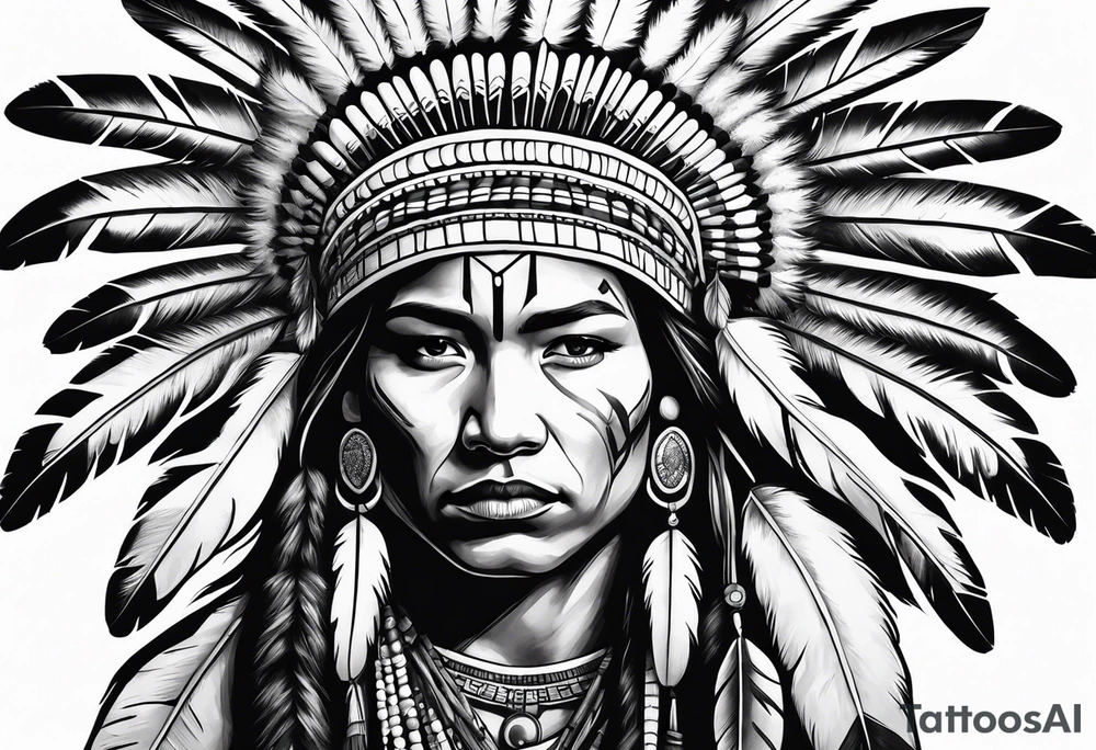 Native American tattoo idea