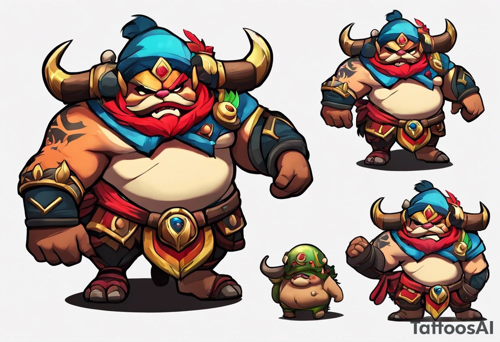 pudge in dota 2 tattoo idea