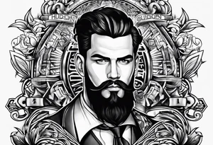 Make the name “Hudson Sugden” as a tattoo with letters on a forearm tattoo idea