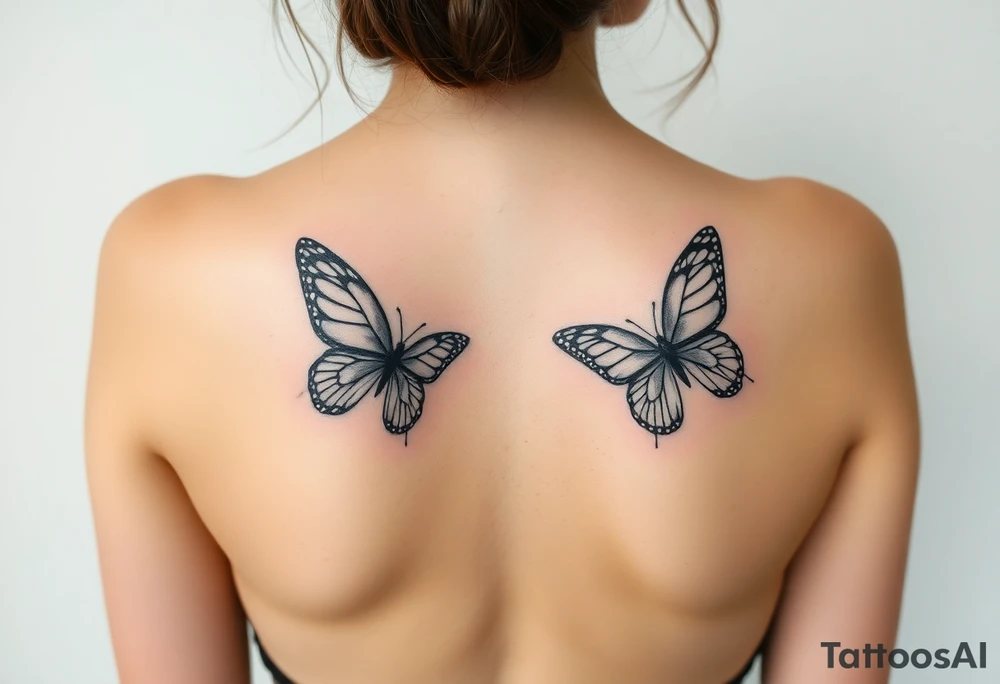 Butterflies tattoo idea