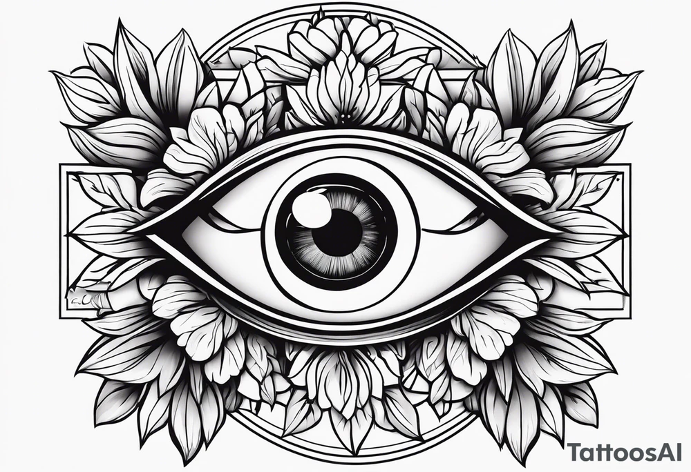 I want , Roman numbers, flowers, an eye, tattoo idea