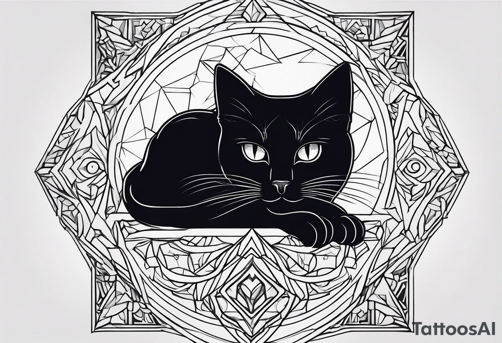 Black Cat tattoo idea