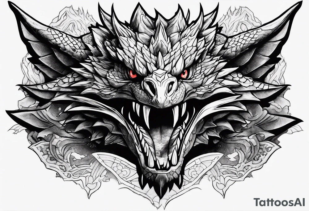 Monster hunter world rathalos tattoo tattoo idea