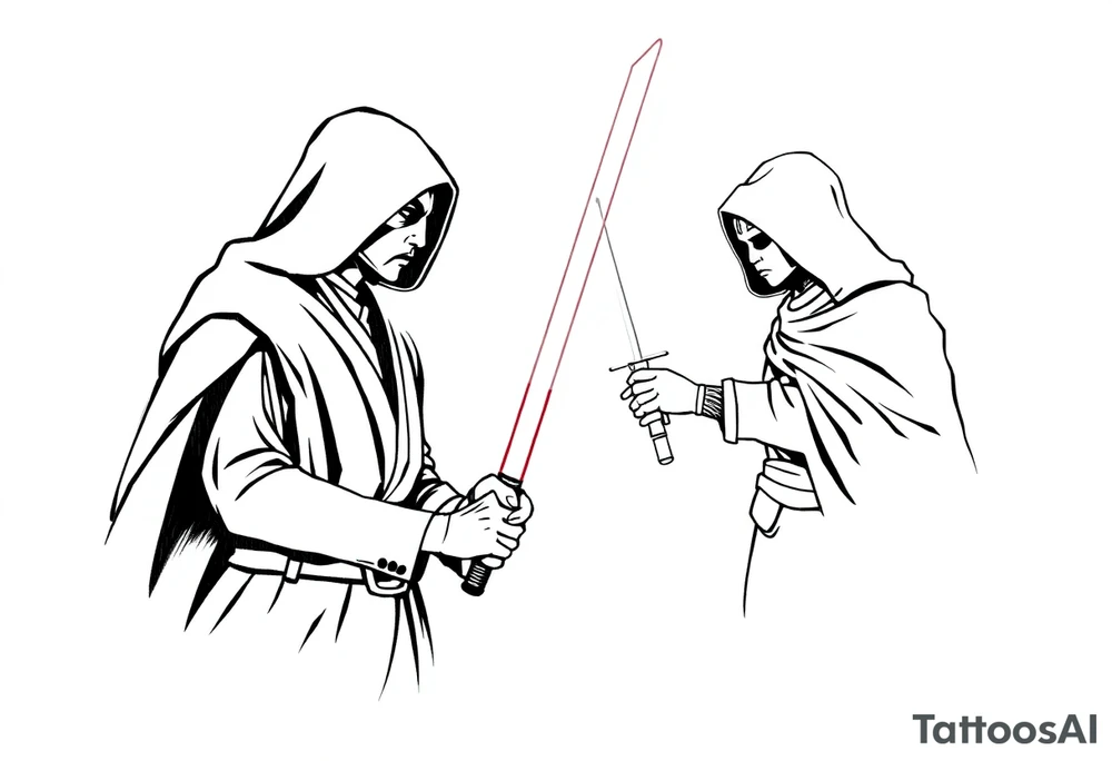 jedi vs sith tattoo idea