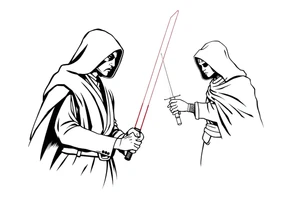 jedi vs sith tattoo idea