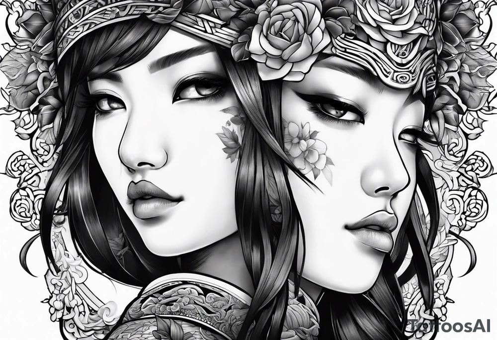Jing and Jang tattoo idea