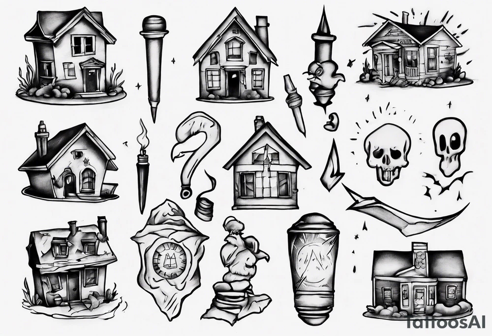 Small Home alone tattoo idea