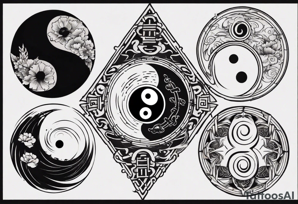 yin yang tattoo idea