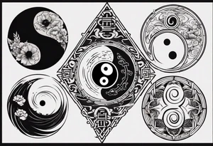 yin yang tattoo idea