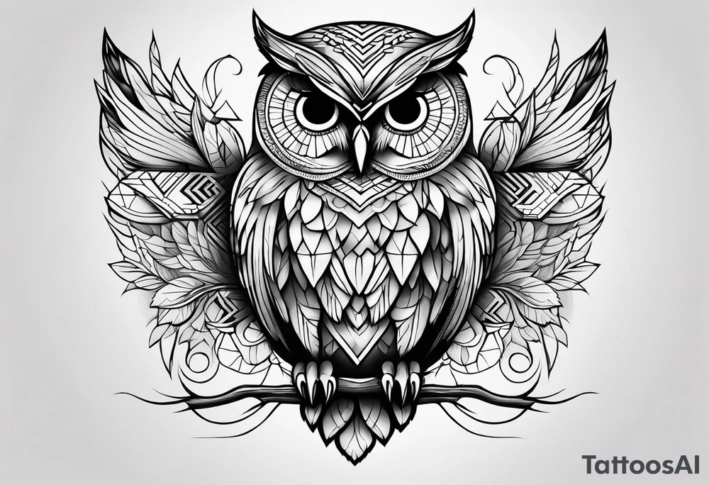 Owl shush tattoo idea