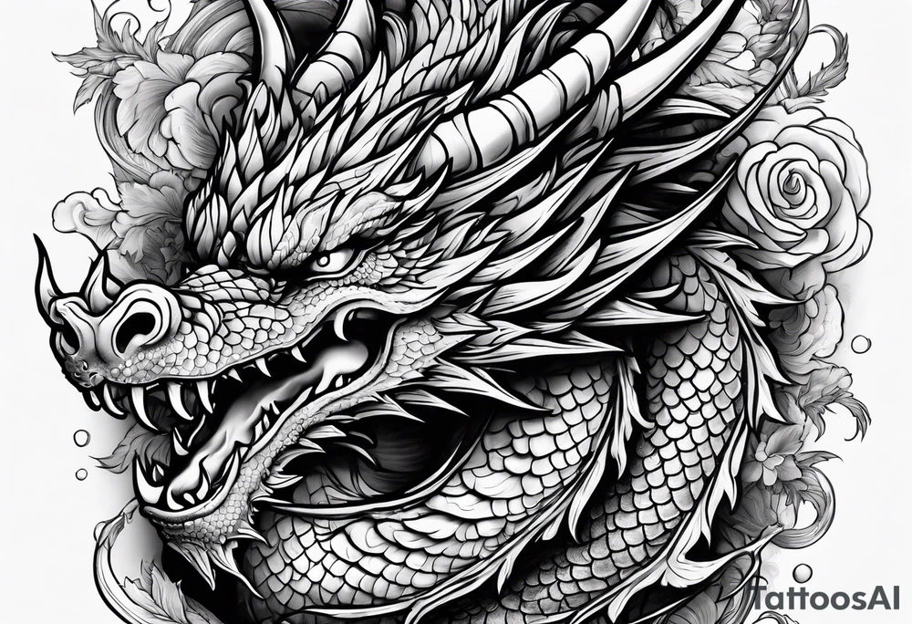 Dragon tattoo idea