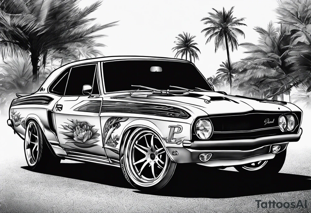 Paul walkers car tattoo idea