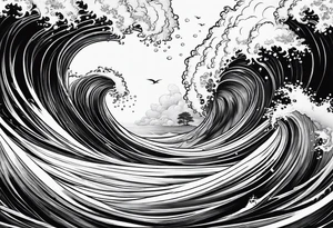 Ocean theme tattoo idea