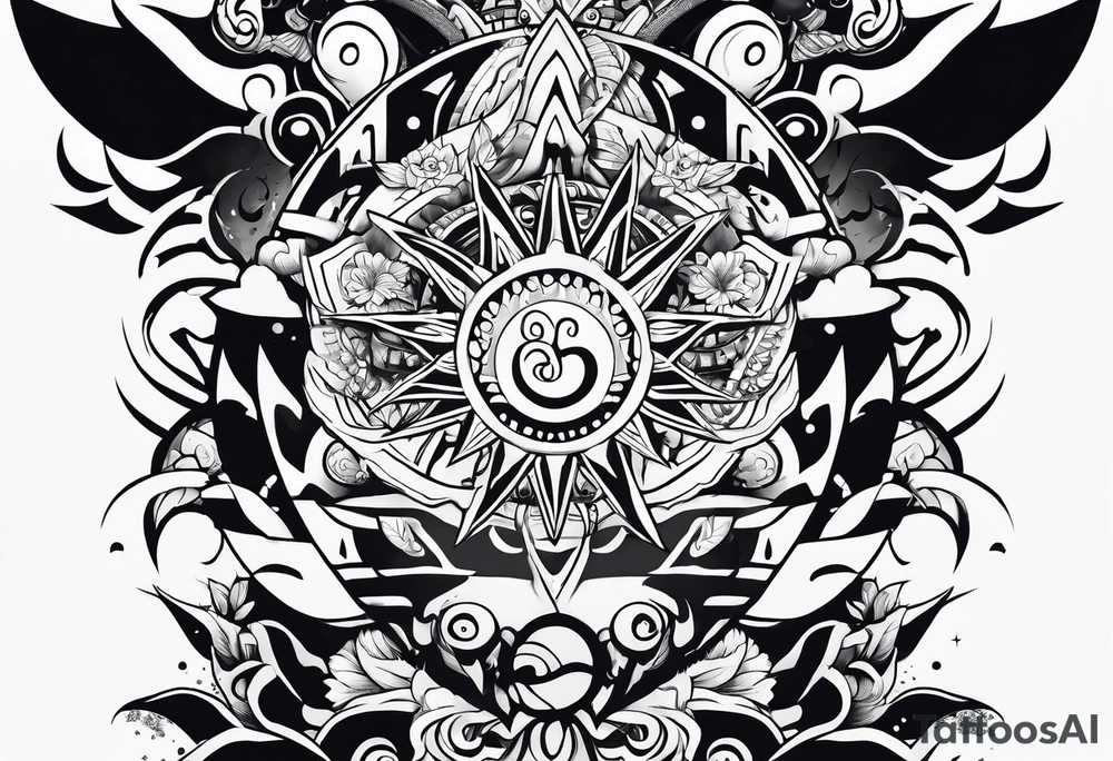 Naruto mixed with one piece tattoo idea