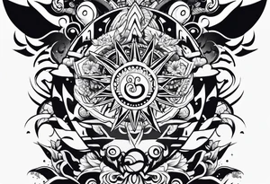 Naruto mixed with one piece tattoo idea