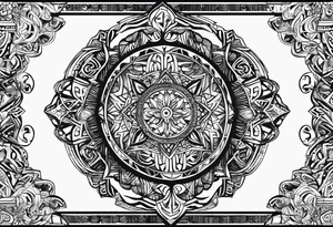 my son's name creatively illustrated. Tekle Amar'e Njaya tattoo idea