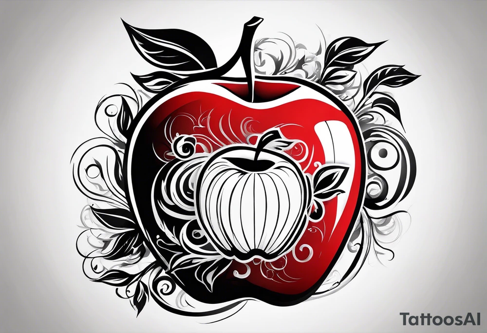 Red Apple represents my nickname tattoo idea