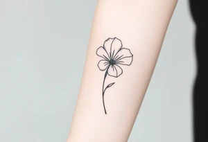 Morning glory tattoo idea