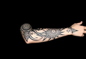 shaman and indian style tattoo idea
