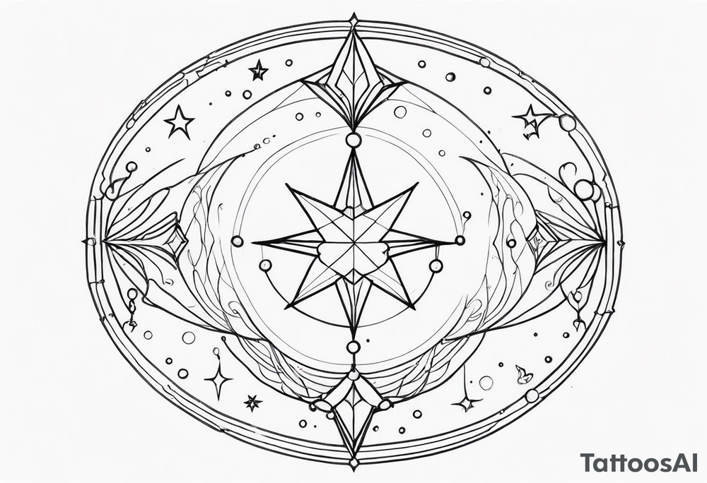Aquarius constellation tattoo idea