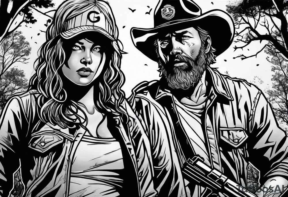 the walking dead tattoo idea
