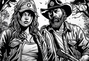 the walking dead tattoo idea