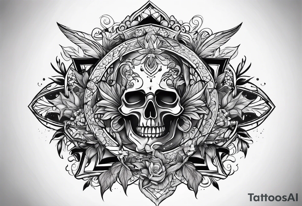 discipline and consistency words tattoo idea