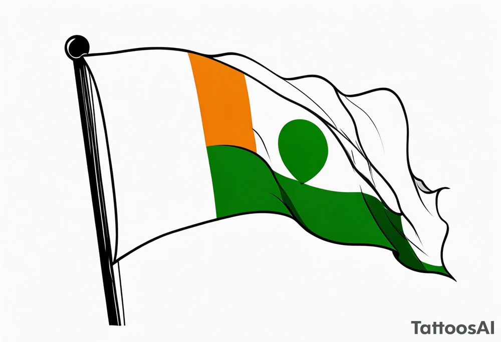 flag of ireland tattoo idea