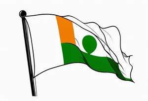 flag of ireland tattoo idea