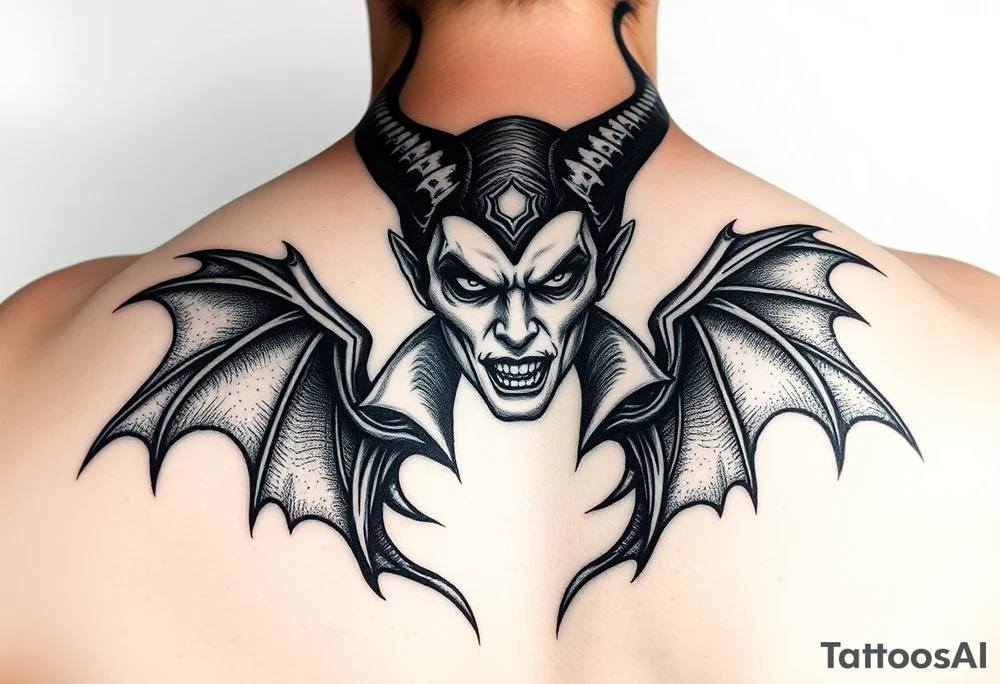 Dark evil maleficent tattoo idea